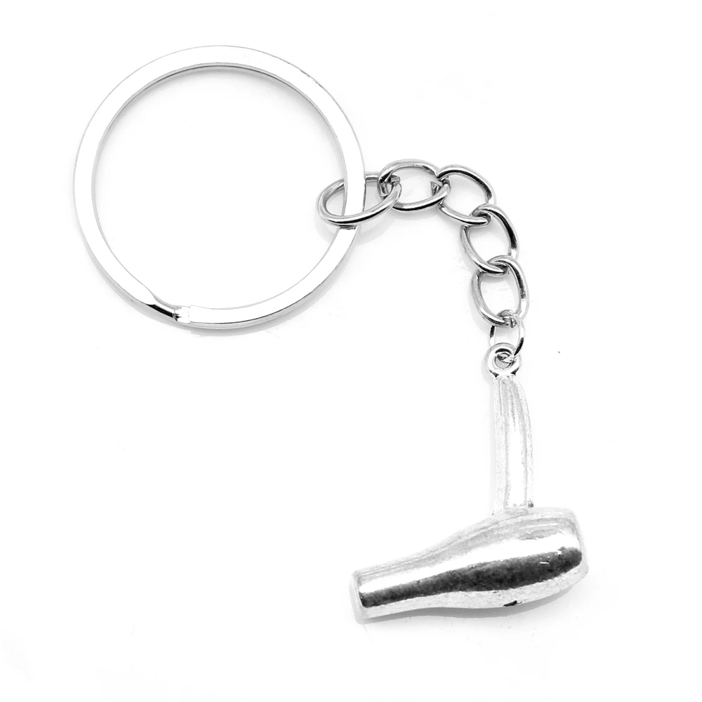 

1pcs Antique Silver Color 22x26mm Hair Dryer Keychain Handmade Jewerly Diy