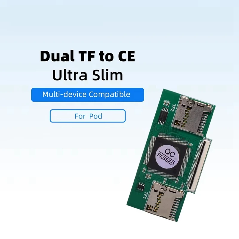 Фото Адаптер-конвертер DT23 Dual TF Card to CE ZIF для iPod, ПК, DVR, iFlash Modding с поддержкой одновременного чтения/записи. №2