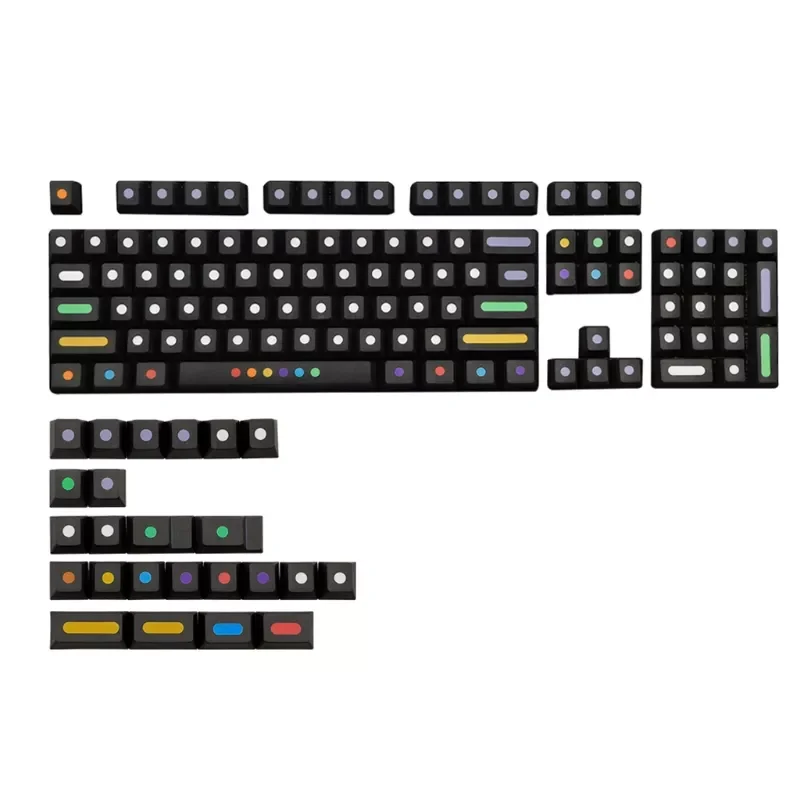 

Five Sides Over Dye-subbed 128-Key Keycaps Cherry Profile Keyboard Keycaps