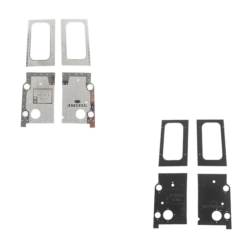 

Металлическая Броня на заднюю дверь, декоративный чехол, лист против царапин для TRAXXAS TRX4 Defender 1/10 RC Crawler Car