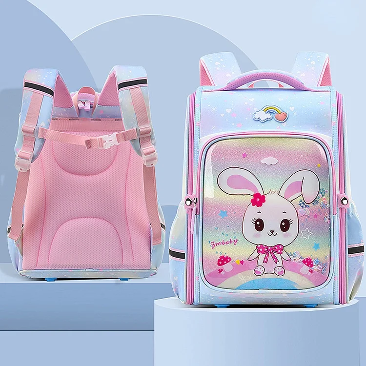 Girls Princess Mermaids Unicorn Rabbit Cartoon Sweet Backpacks New Children Primary School Students Cute Large Capacity Bags Hot