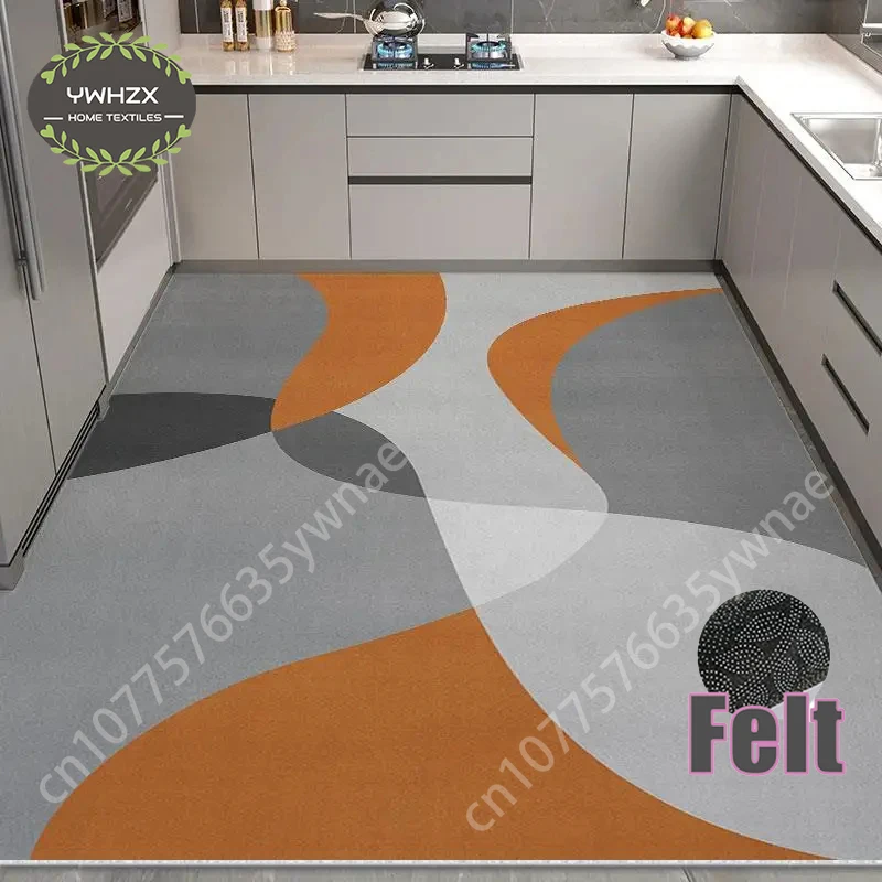 

Minimalist Style Carpets for Living Room Anti-fouling Kitchen Floor Mat Large Area Balcony Mats Felt Carpet Home Anti-slip Rug