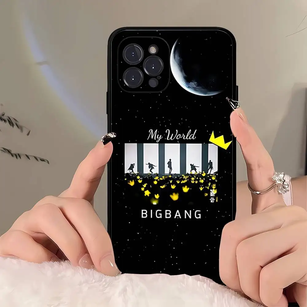 Чехол для телефона B-BIGBANGs Kpops для IPhone 17 Air 16 15 14 Plus 13 12 Mini 11 Pro Max, черный чехол (art.: 3920d3494cbb2) - 3920d3494cbb2