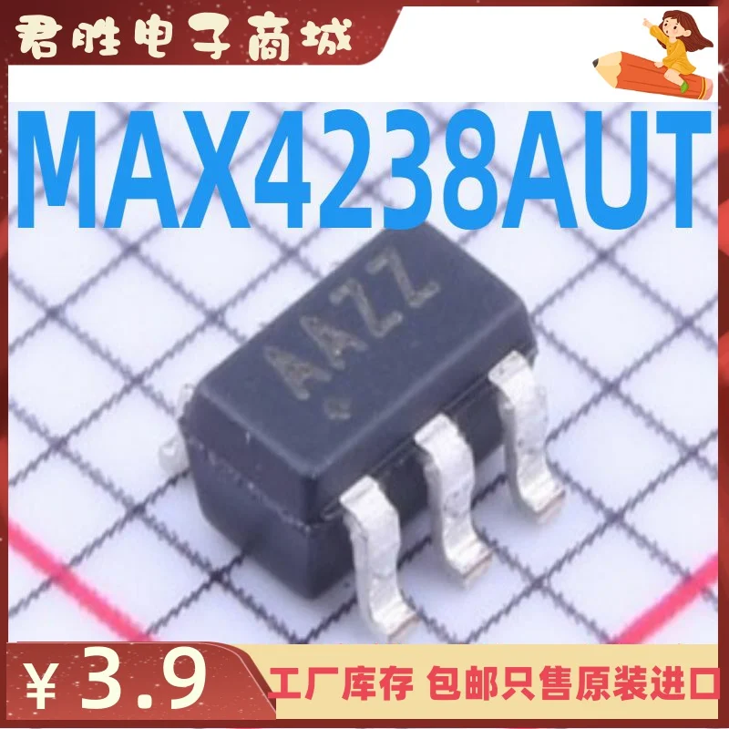 

10 шт. 100% оригинальный новый max4238int + T max4238int SMD SOT23-6 Silkscreen AAZZ