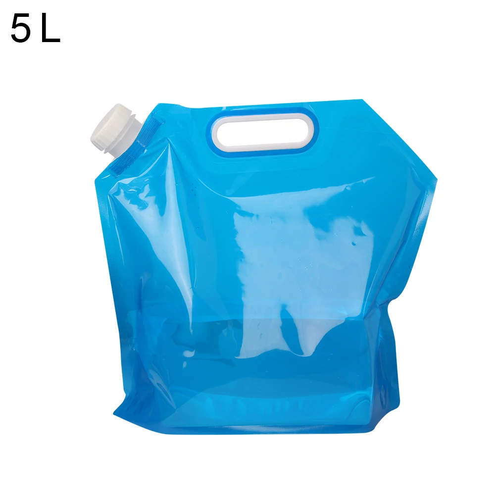 5L/10L Outdoor Camping Water Bag Foldable Water Container Water Can Portable Folding Travel Water Bucket Picnic BBQ Water Tank