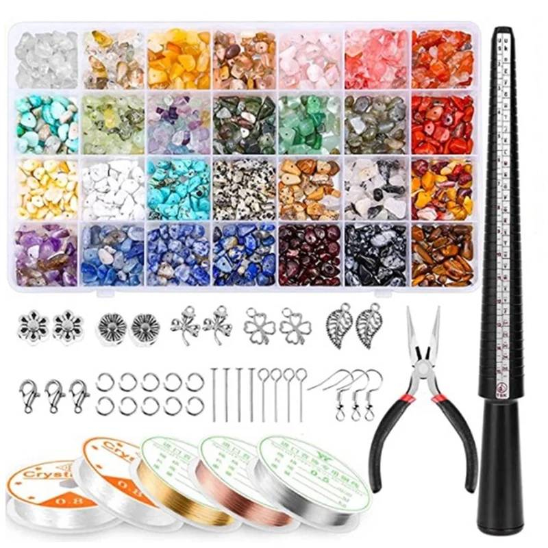 

Ring Making Kit With Crystal Beads Crystal Jewelry Making Kit Earring Making Supplies For Jewelry Making