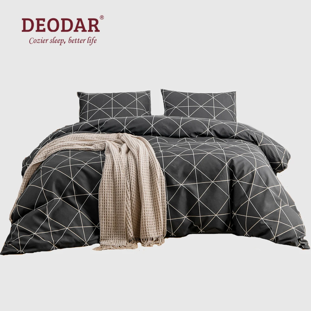 Всесезонный комплект из простыни и постельного белья в скандинавском стиле Deodar