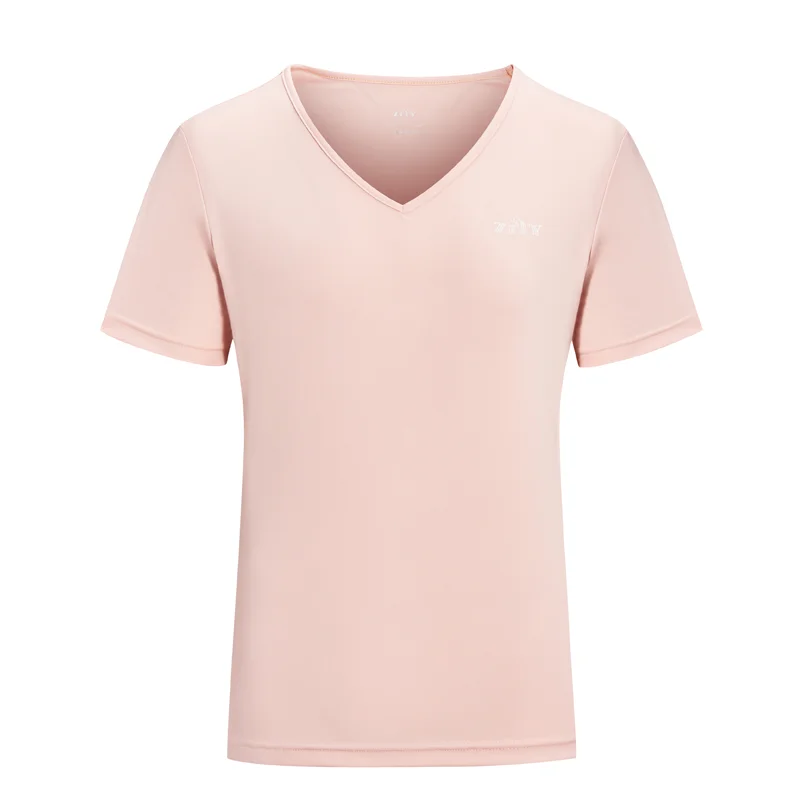 

Женская футболка с V-образным вырезом, летняя повседневная Однотонная рубашка, топы, свободная винтажная женская футболка, уличная одежда с ...