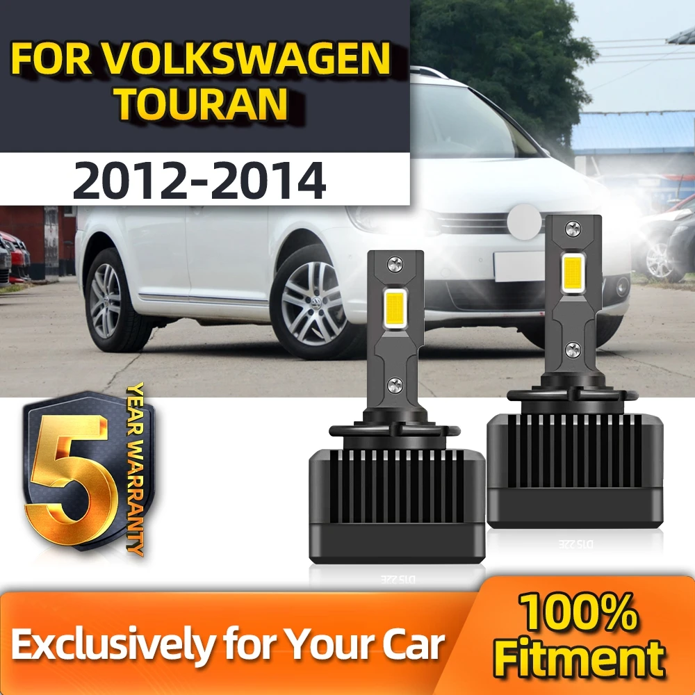

TEENRAM 2Pcs 12V 24V 110W 30000LM Led Headlight D3S 1:1 HID Xenon D Type For Volkswagen Touran 2012 2013 2014