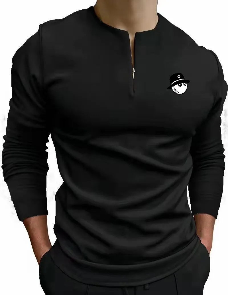 Men's Golf Clothing Top Casual Sports Men's Top Men's Sports Long Sleeve T-shirt Men's Golf Shirt Men's Breathable T-shirt
