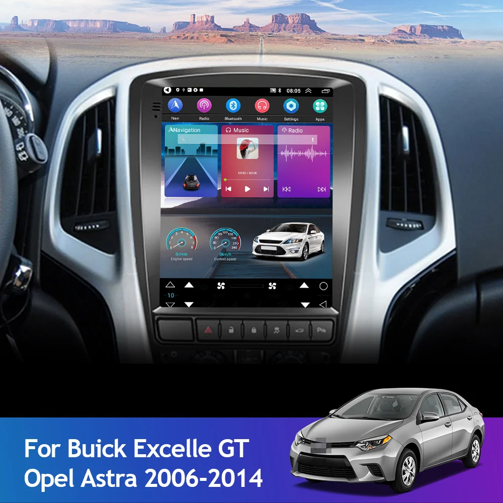 Podofo Android 11 автомобильное радио для Opel Astra 2006-2014 Buick Excelle GT мультимедийный плеер 2 Din