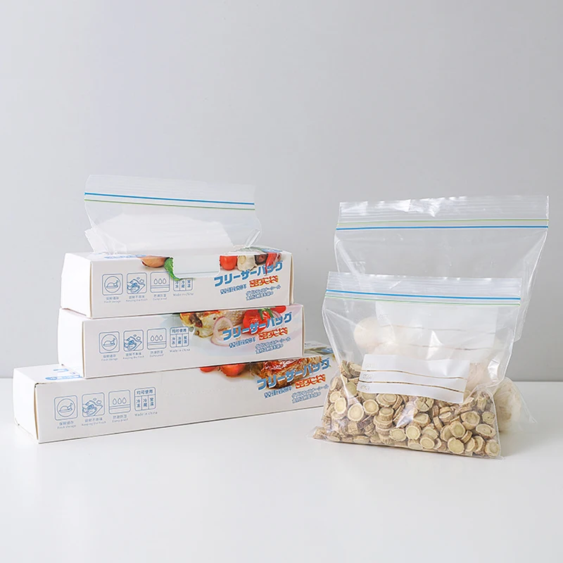 

Sealed Bag Fresh-keeping Food Packaging Bag Self-sealing Household Thickening Refrigerator Storage Special Sub-packaging Bag