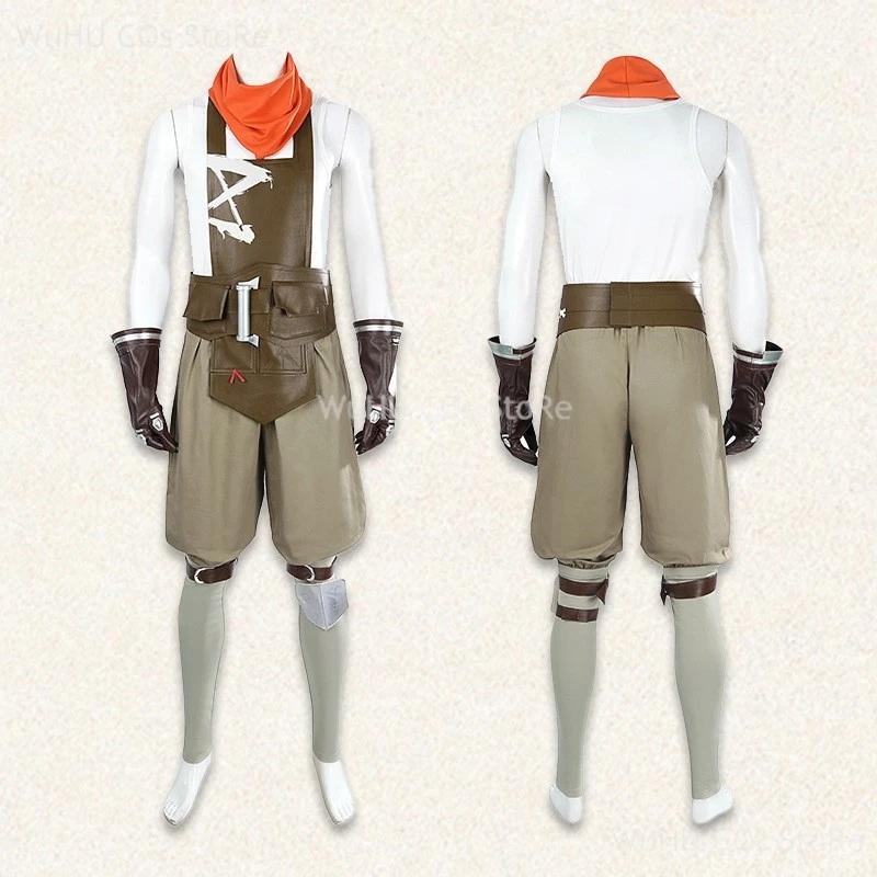 Game Ekko Arcane2 Cosplay Costume The Boy Who Shattered Time Suit Halloween Carnival Party Uniforms Shoe Mask Props