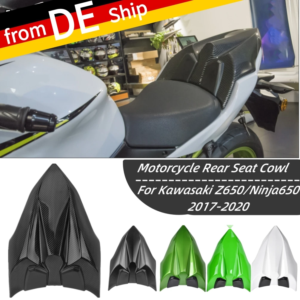 Чехол для сиденья мотоцикла Kawasaki Ninja 650 Ninja650 2017-2023 2019 УГЛЕРОДНЫЙ Задний