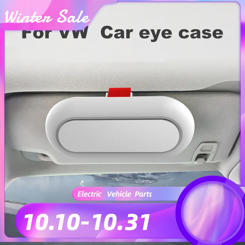 

1PCS Car glasses sunglasses box clip Applicable to VW Passat Golf Tiguan Touran T-Roc ID Atlas Jetta T-Corss VW Logo