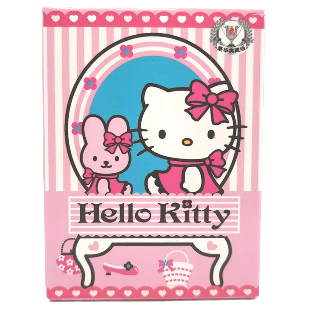 

Kawaii Kitty Playing Cards Solitaire Various Cartoon Patterns Printed Playing Cards Party Games Solitaire