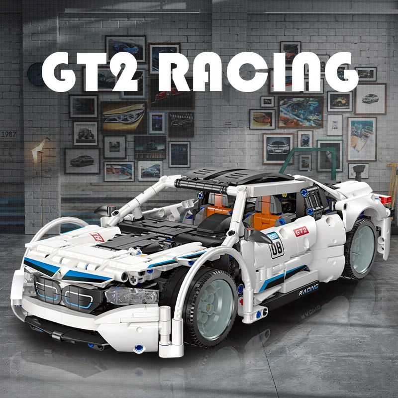 I8 GT2 гоночный супер спортивный автомобиль декоративный строительный блок 92016 1263