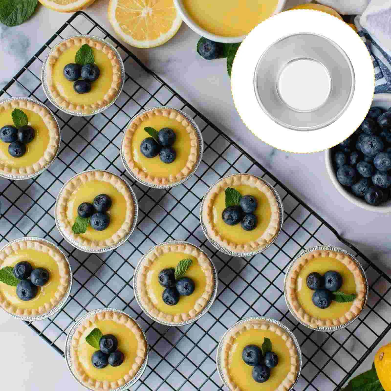 

Tart Egg Baking Pan Mini Molds Pans Pie Mold Muffin Tin Tins Cups Aluminumflower Cases Cupcake Moulds Mould Cake Bakeware Stick