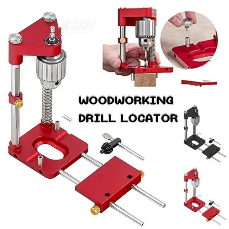 Woodworking Drill Locator Alloy Steel Portable Drilling Template Guide Tools Hole Opener Template Drilling Jig Woodworking Tool