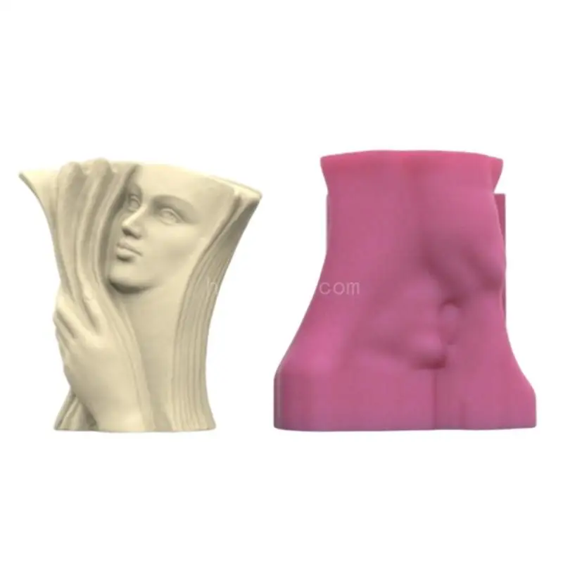 Ваза в форме книжки ручной работы с прочной силиконовой формой принадлежности