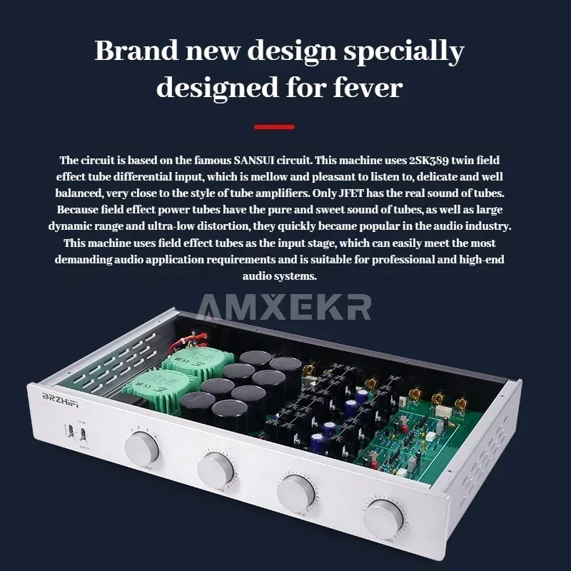 AMXEKR Reference SANSUI 711 Line FET предусилитель 2SC3381/2SA1349 Hi-Fi тона стереоусилитель для
