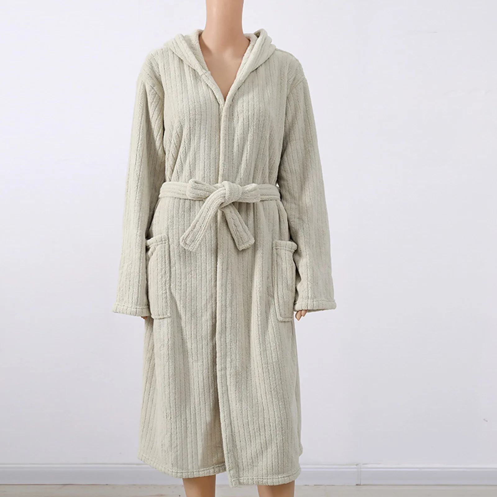 

Плюшевые домашние халаты, Женские Простые банные полотенца, удобные кимоно с длинным рукавом, халат, одежда для сна, однотонная флисовая Пижама