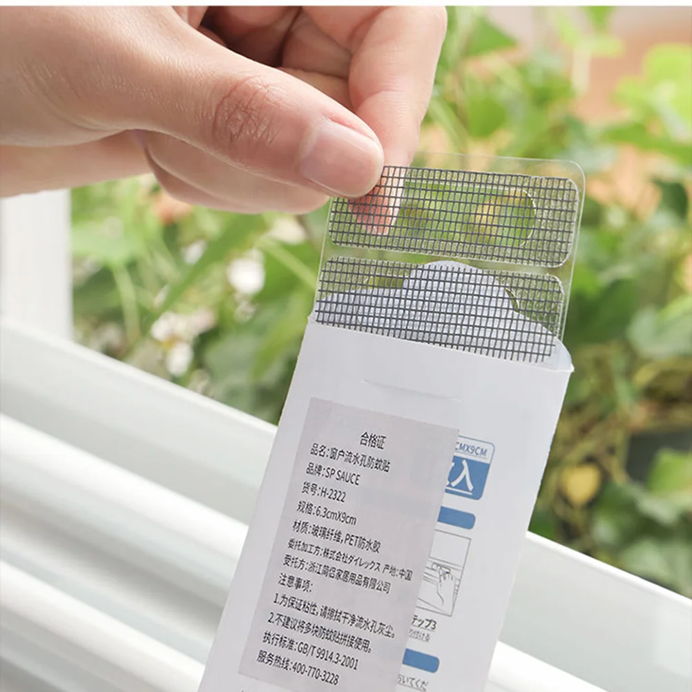 

10 Pcs Screen Hole Repair Stickers Glass Tape Window Fiberglass Stickers Mesh Screen Repair Tape Patio Screen Roll