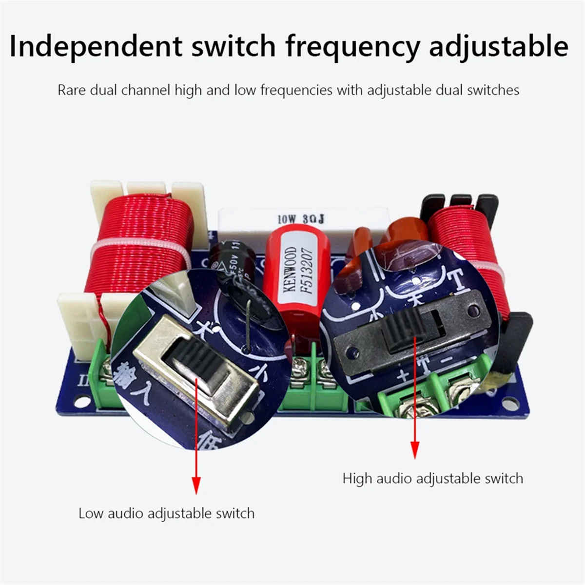 2-стороннее Аудио делитель кроссовера 250 Вт 2500 Гц-3000 Гц частоты сделай сам фильтр