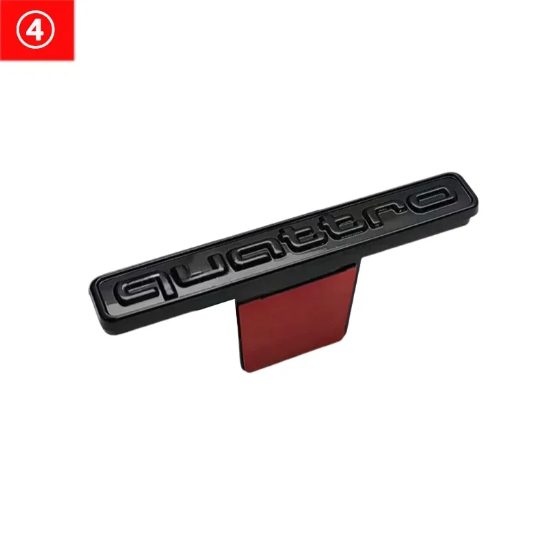 

2025 1 шт. ABS наклейка на переднюю решетку автомобиля, эмблема, значок для Audi Quattro A8 Q3 Q4 Q5 A1 A3 A5 A6 A7 Q6 Q7 S3 S5 S7 A4L Auto Accesso