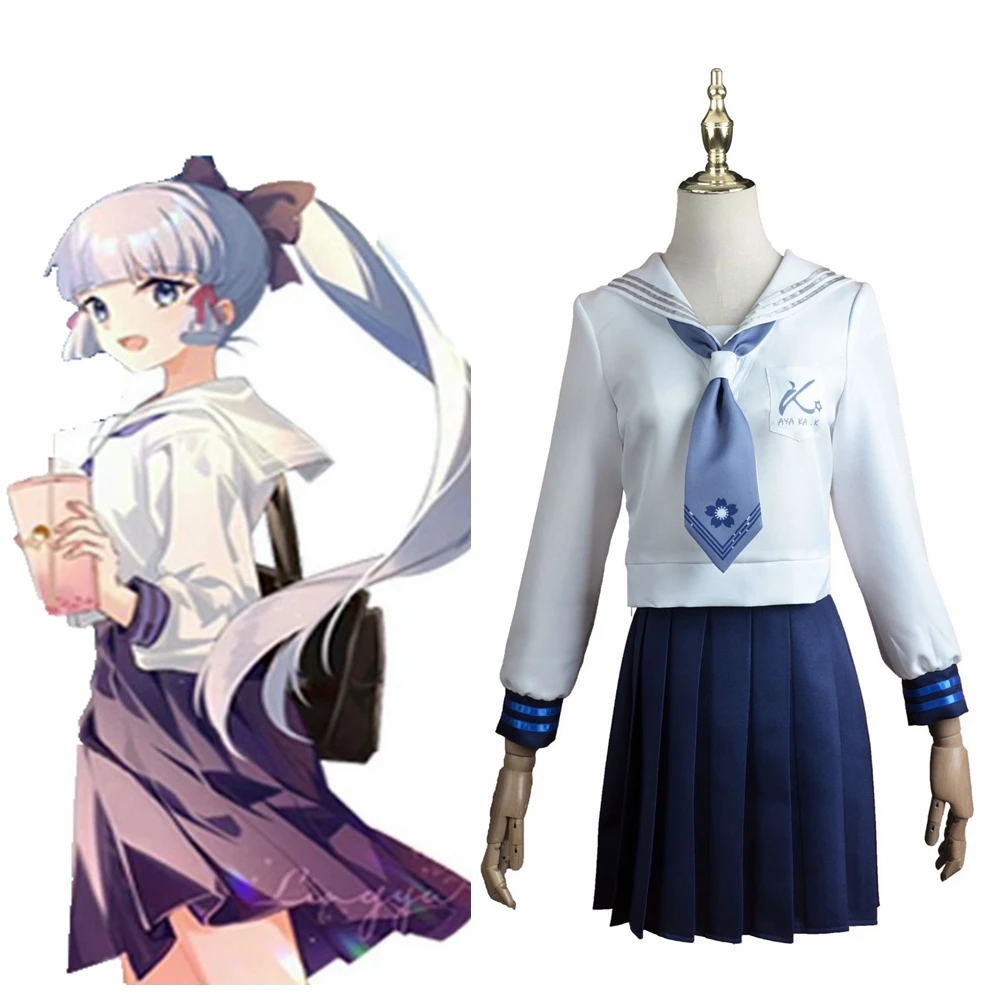 

Kamisato Ayaka Cosplay Costumes Outfit Halloween Christmas Uniform Suits Cosplay Anime for Girls