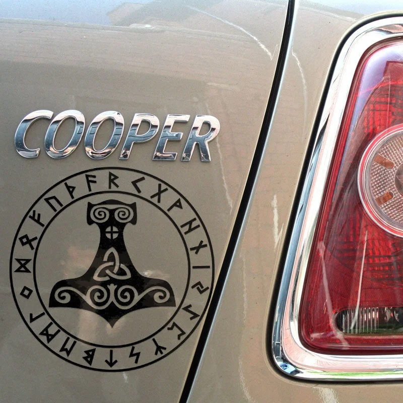 

Блестящая виниловая наклейка с рисунком молотка для украшения автомобиля