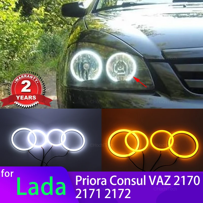 Переключаемый хлопковый светильник, кольца с ореолом DRL, светодиодный глаза ангела для Lada Priora, модель ВАЗ 2170 2171 2172 2007-2018, модификация автомобильных фасветильник Переключаемый хлопковый светильник, кольца с ореолом DRL, светодиодный глаза ангела для Lada Priora, модель ВАЗ 2170 2171 2172 2007-2018, модификация автомобильных фасветильник