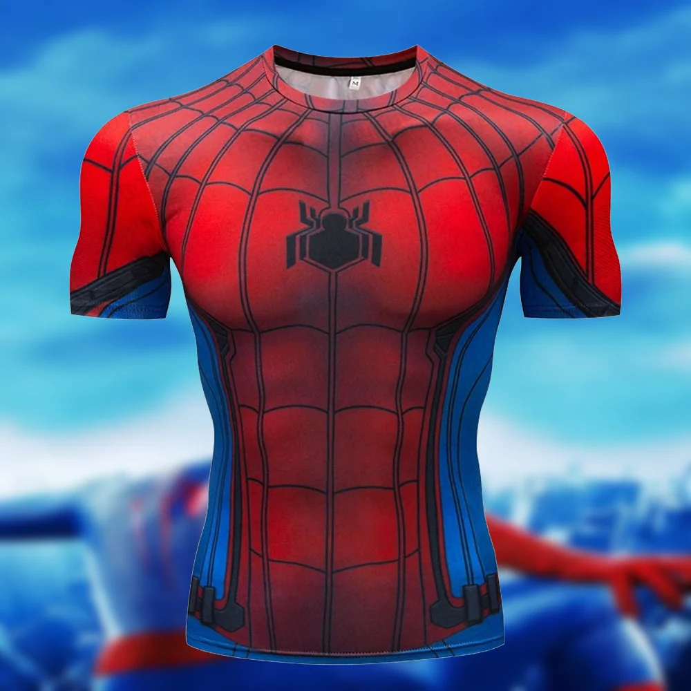 Футбольный трикотаж Marvel Человек-паук для мужчин и детей повседневный стиль