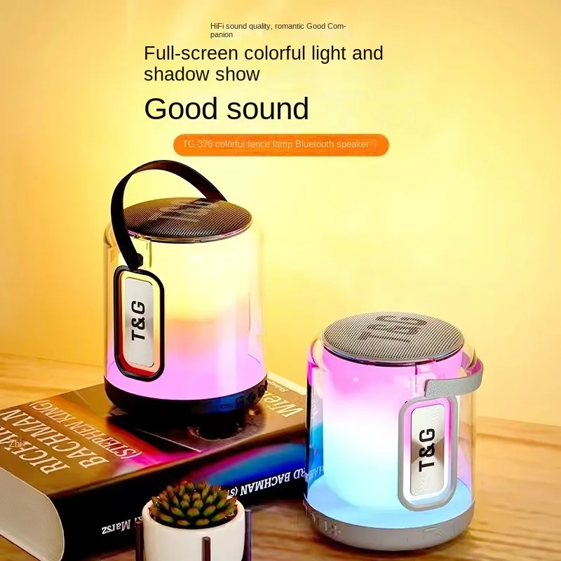 

Новинка, портативная Bluetooth-Колонка TG376, наружная Водонепроницаемая Атмосфера RGB, мини-аудиосистема, беспроводной сабвуфер TWS с портом Type-c, TF/FM