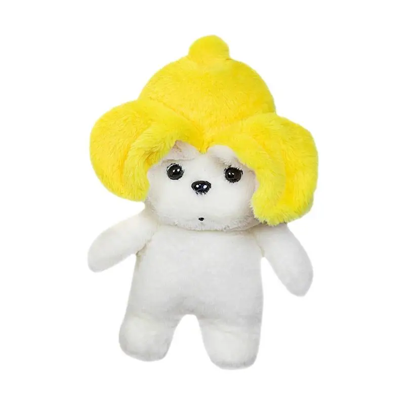 

Милые детские плюшевые игрушки, 30 см, милая собака, банановая шапка, движущиеся уши, креативная плюшевая кукла, мягкие игрушки, детские подарки