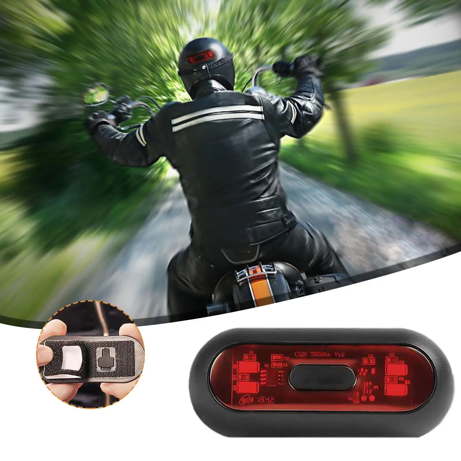 

New Bicycle Taillights IP67 Waterproof 30mA Wide Application Black Helmet Light Strong Extension LED Helmet Light