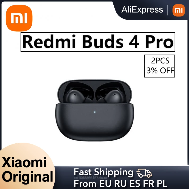 

TWS-наушники Xiaomi Redmi Buds 4 Pro HiFi с шумоподавлением и микрофоном