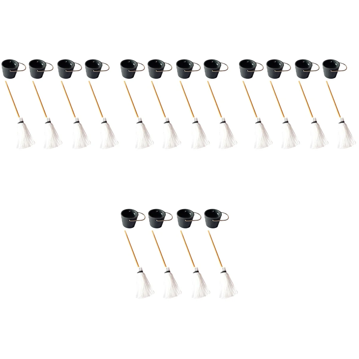 

Аксессуары для мини кукольного домика, ведро, украшения для Хэллоуина, маленькие швабры, ведра