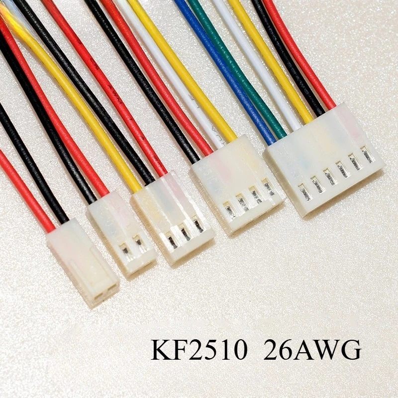 Фото 10 шт. KF2510 10 см 20 см 30 см 2p 3p 4p 5p 6PIN односторонний разъем 2,54 мм 0,1 