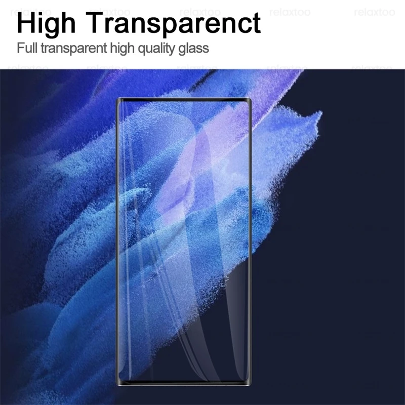 1 to 2 9d curved camera lens screen protectors tempered glass for samsung galaxy s 22 s22 ultra plus 5g s22ultra s22 cover film free global shipping