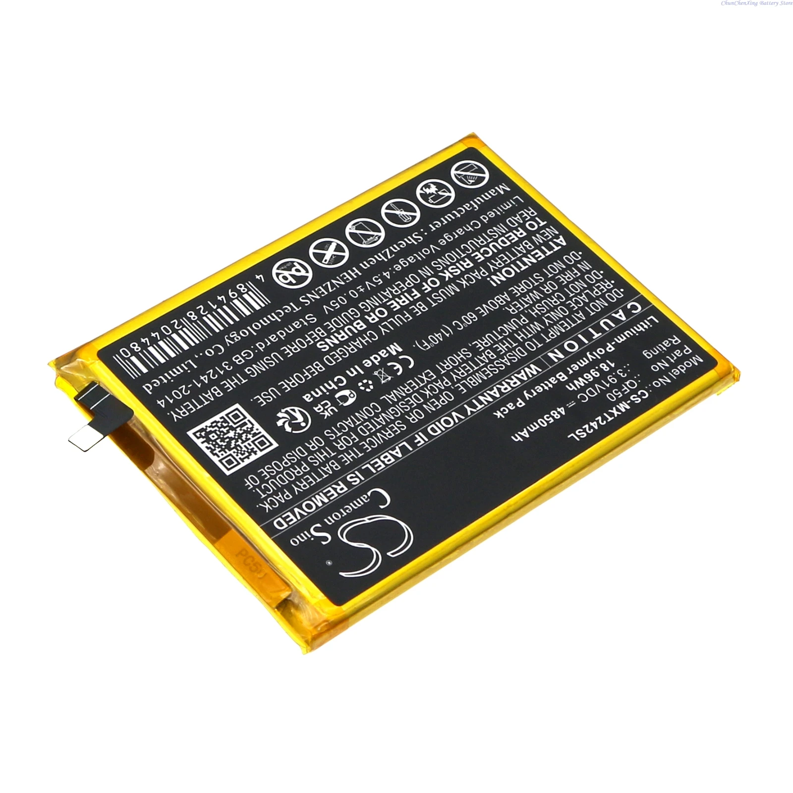 Cameron Sino 3 91 В 4850 мАч для мобильного телефона аккумулятор смартфона QF50 SB18D96852 Motorola Moto