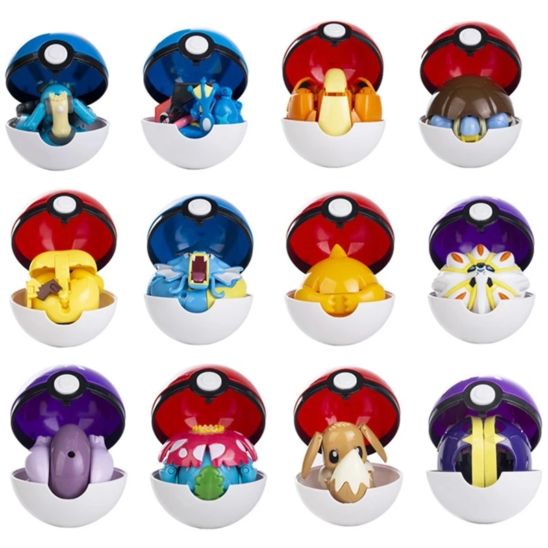 

Pokemon anime character Charizard Pikachu Gyarados pocket monster character action deformation toy model Christmas Halloween gif