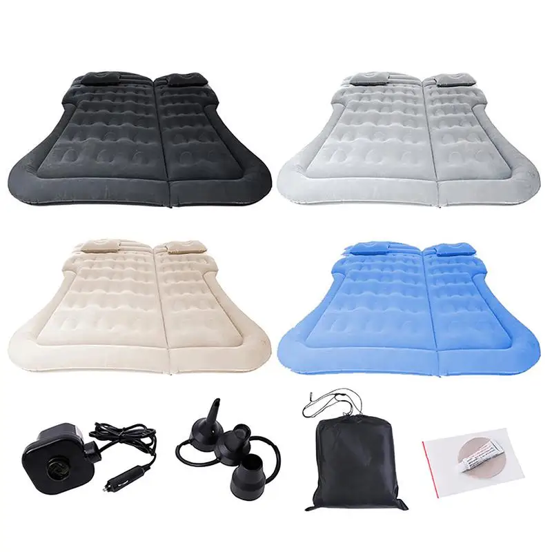 

Camping Mattress For Car Sleeping Bed Travel Inflatable Mattress Air Bed For Car Universal SUV Extended With Two Air Pillows