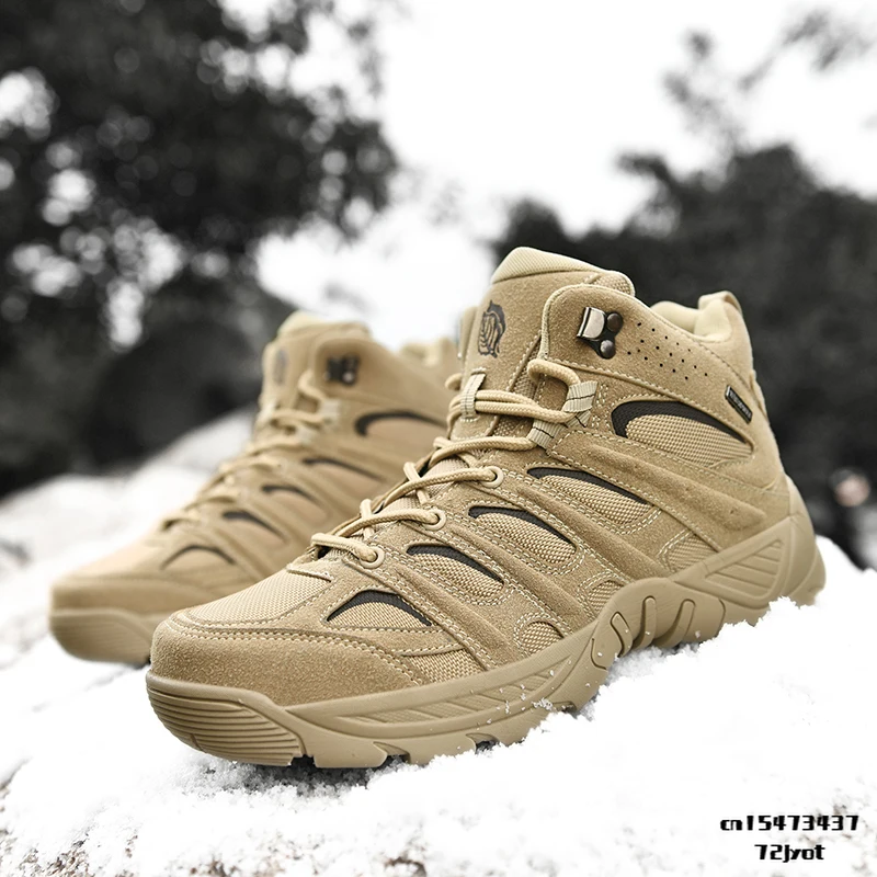 Plus Size 47 Military Tactical Boot Men Outdoor Sneakers for Tourism and Hiking Snow Ankle Boots NonSlip Men Army Military Shoes