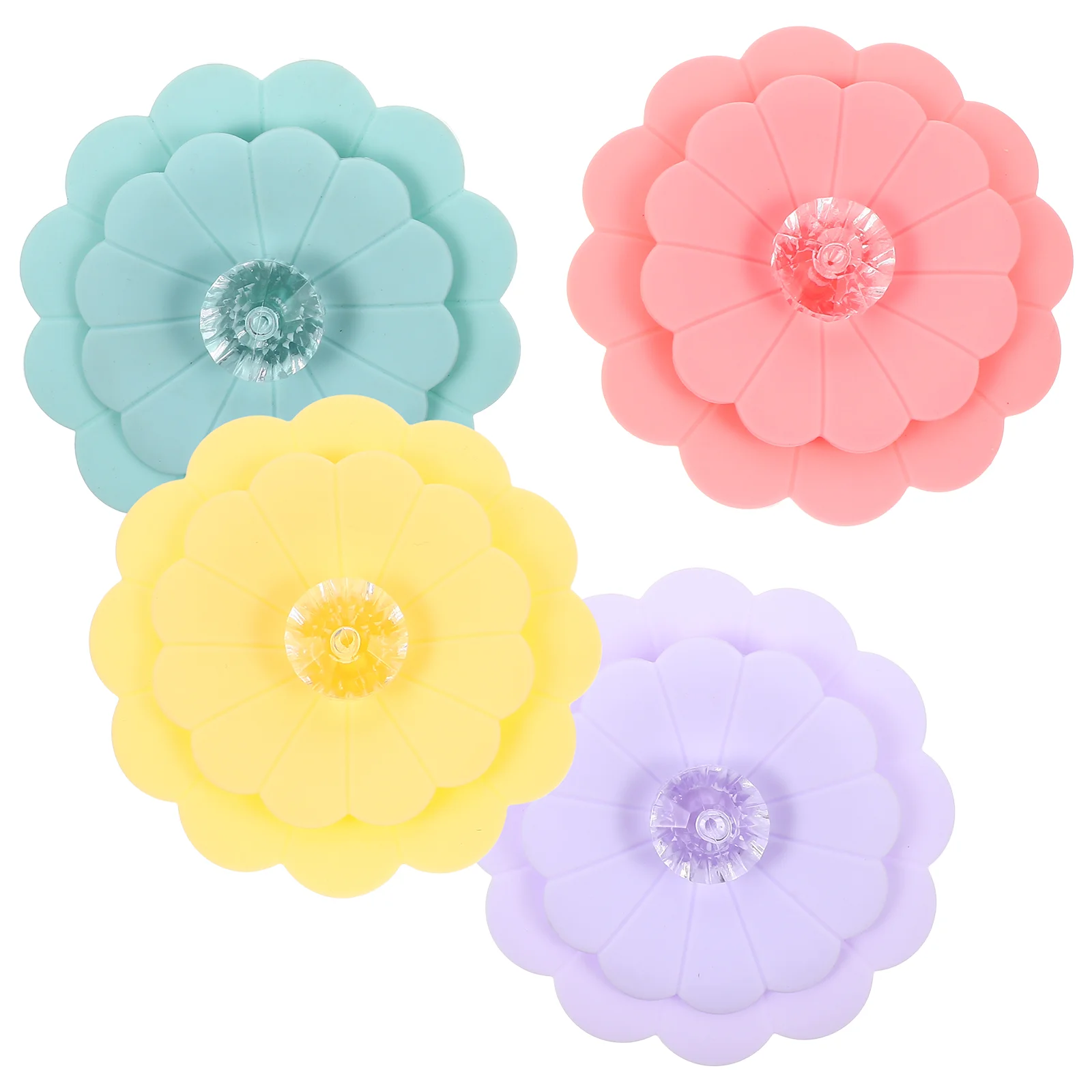 

Cup Cover Lid Lids Mug Silicone Drinks Drink Covers Glasscan Airtight Seal Tea Drinking Proof Flower Cartoon Cans Scrunchiefood