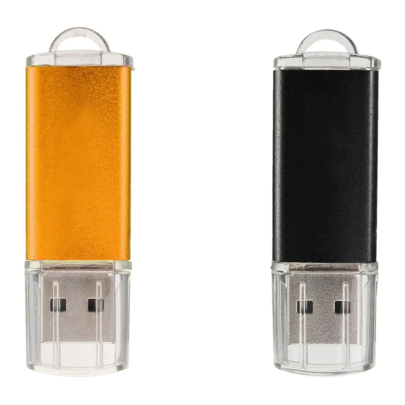

2 шт., USB 2,0, флэш-памяти, большой палец, золото, 512 Мб и черный, 128 м