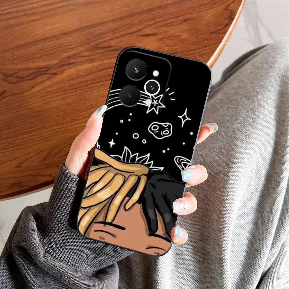 Фото Чехол для телефона OPPO Realme 16 15 15T 14 13 12 11 10 9 9I 8 8I 7 7I NOTE 80 PRO PLUS, чехол-накладка с изображением рэпера X-XXXTentacion №5