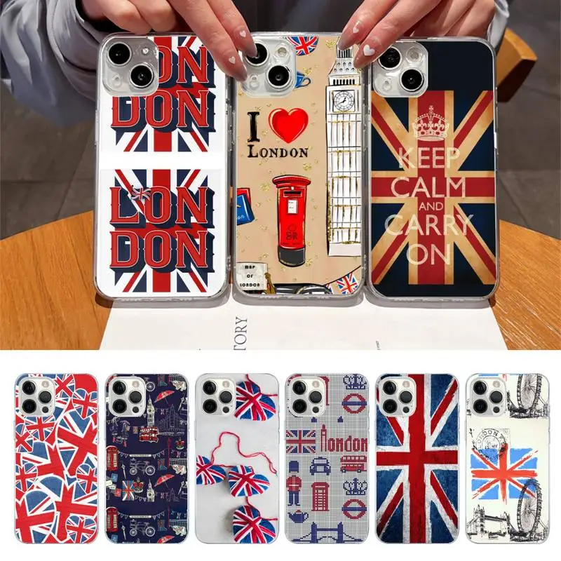 

London Union Jack Phone Case For Iphone 7 8 Plus X Xr Xs 11 12 13 Se2020 Mini Mobile Iphones 14 Pro Max Case