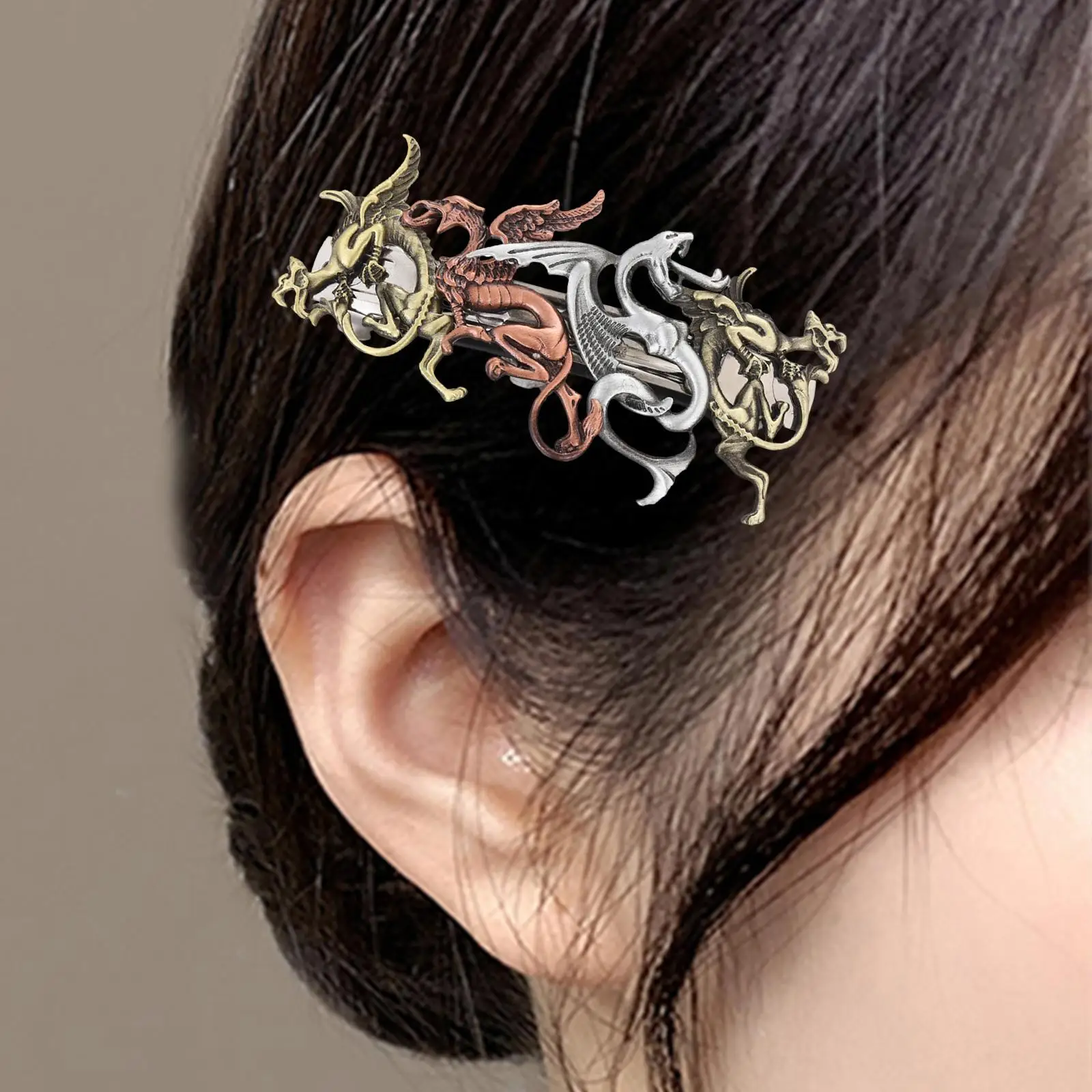 

Retro Steampunk Hair Clip Styling Tool Fashion Alloy Barrettes Hair Pin Gift Decorative for Birthday Prom Daily Bridal