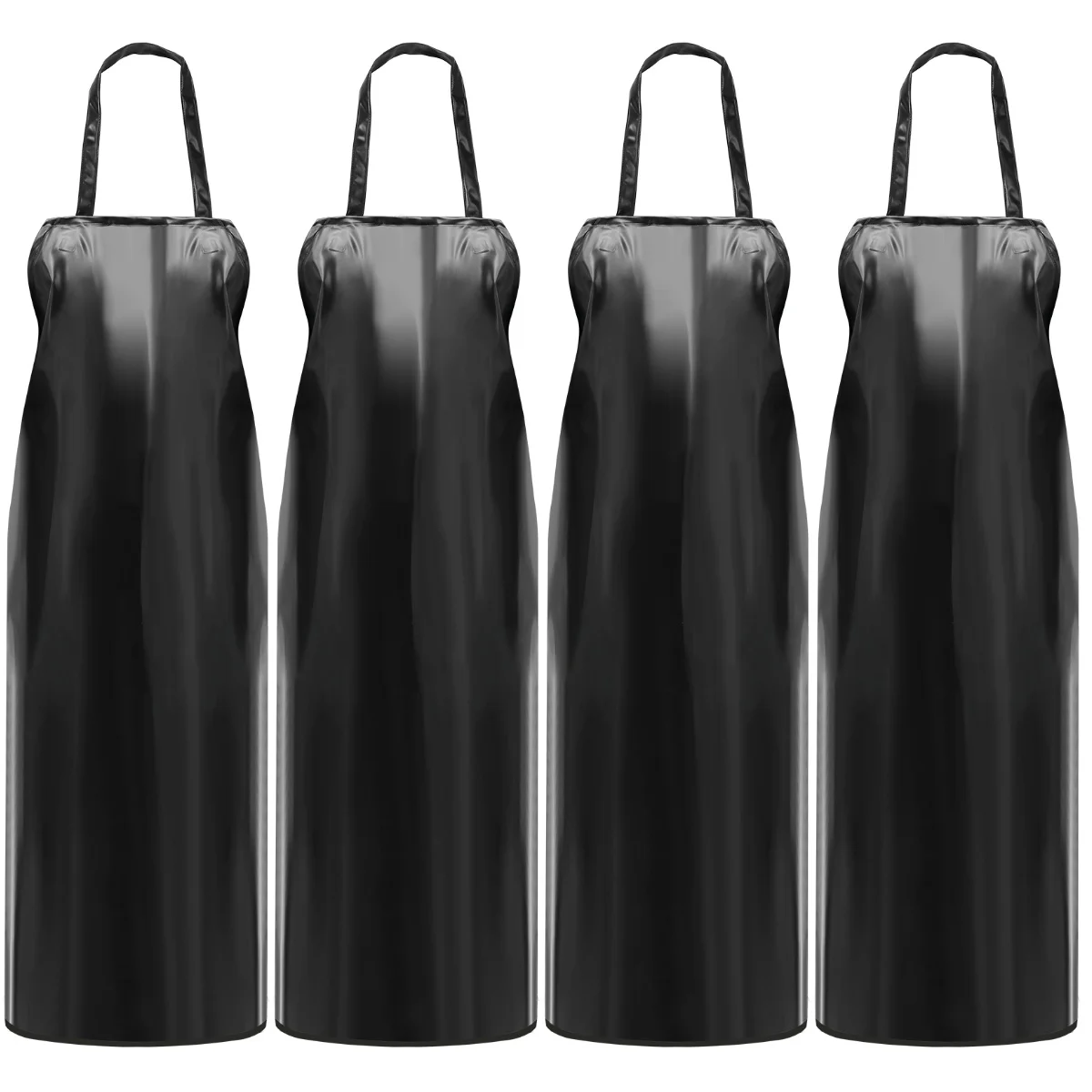 

4pcs Unisex Heavy Duty Apron for Butchers Kitchen (Black Random Style)